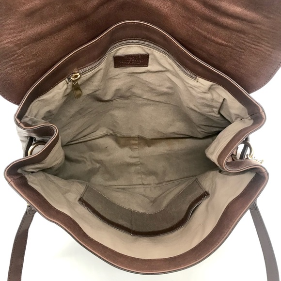 Versace Vitello Perlato Bronze Messenger Bag - Picture 14 of 15